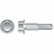 STRONG-POINT 12-14 x 2 in. Unslotted Indented Hex Washer Head Screws Zinc Plated, 2PK H1232